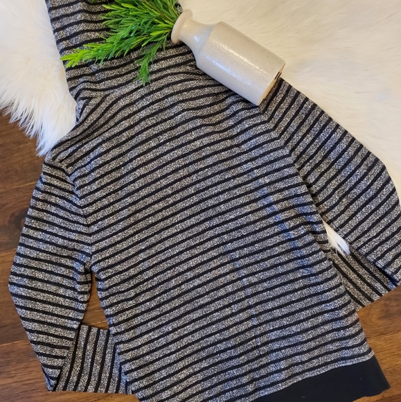 Express Black/Grey Stripped Jacket | sz XS - Picture 6 of 7